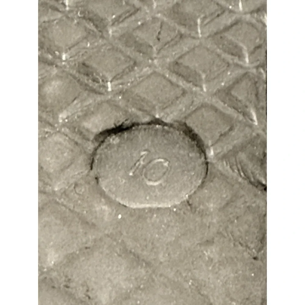 Michael Kors Flip Flop PVC/MK Mini Jet Set- Black And Silver MK Logo Size 10